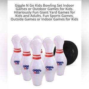 BRAND NEW in Box: “Giggle N Go Inflatable Giant Bowling Game,"